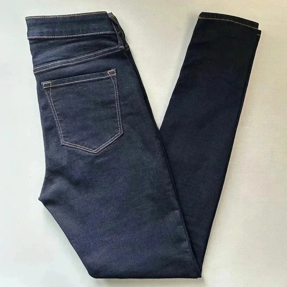 Old Navy Rockstar High Rise Skinny Jeans Dark Wash Blue Denim Size 2/26 - Picture 13 of 15